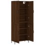 Aparador alto madera contrachapada marrón roble 69,5x34x180 cm de vidaXL, Aparadores - Ref: Foro24-3195794, Precio: 143,19 €,...