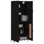 Tall black plywood sideboard 69.5x34x180 cm by vidaXL, Sideboards - Ref: Foro24-3195796, Price: 156,92 €, Discount: %