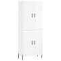 Tall white glossy plywood sideboard 69.5x34x180 cm by vidaXL, Sideboards - Ref: Foro24-3195797, Price: 163,08 €, Discount: %