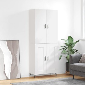 High glossy white plywood sideboard 69.5x34x180 cm by vidaXL, Sideboards - Ref: Foro24-3195805, Price: 152,99 €, Discount: %