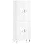 High glossy white plywood sideboard 69.5x34x180 cm by vidaXL, Sideboards - Ref: Foro24-3195805, Price: 152,99 €, Discount: %