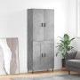 Tall plywood gray concrete sideboard 69.5x34x180 cm by vidaXL, Sideboards - Ref: Foro24-3195807, Price: 146,12 €, Discount: %