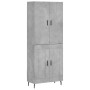 Hohes Sideboard Sperrholz grauer Beton 69,5x34x180 cm von vidaXL, Sideboards - Ref: Foro24-3195807, Preis: 147,24 €, Rabatt: %