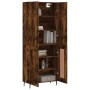 Tall smoked oak plywood sideboard 69.5x34x180 cm by vidaXL, Sideboards - Ref: Foro24-3195808, Price: 139,99 €, Discount: %