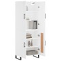 Tall white plywood sideboard 69.5x34x180 cm by vidaXL, Sideboards - Ref: Foro24-3195811, Price: 168,66 €, Discount: %