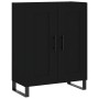 Tall black plywood sideboard 69.5x34x180 cm by vidaXL, Sideboards - Ref: Foro24-3195812, Price: 159,99 €, Discount: %