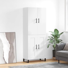 Tall white glossy plywood sideboard 69.5x34x180 cm by vidaXL, Sideboards - Ref: Foro24-3195813, Price: 167,99 €, Discount: %