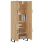 Aparador alto madera contrachapada color roble 69,5x34x180 cm de vidaXL, Aparadores - Ref: Foro24-3195814, Precio: 162,99 €, ...