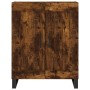 Aparador alto madera contrachapada roble ahumado 69,5x34x180 cm de vidaXL, Aparadores - Ref: Foro24-3195816, Precio: 155,99 €...