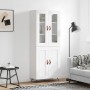 Tall white plywood sideboard 69.5x34x180 cm by vidaXL, Sideboards - Ref: Foro24-3198313, Price: 152,58 €, Discount: %