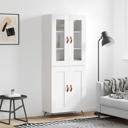 Tall white plywood sideboard 69.5x34x180 cm by vidaXL, Sideboards - Ref: Foro24-3198313, Price: 154,99 €, Discount: %