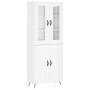 High glossy white plywood sideboard 69.5x34x180 cm by vidaXL, Sideboards - Ref: Foro24-3198315, Price: 160,64 €, Discount: %