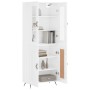 High glossy white plywood sideboard 69.5x34x180 cm by vidaXL, Sideboards - Ref: Foro24-3198315, Price: 160,64 €, Discount: %