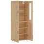 Aparador alto madera contrachapada color roble 69,5x34x180 cm de vidaXL, Aparadores - Ref: Foro24-3198316, Precio: 155,06 €, ...