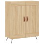 Aparador alto madera contrachapada color roble 69,5x34x180 cm de vidaXL, Aparadores - Ref: Foro24-3198316, Precio: 155,06 €, ...