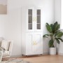 Aparador alto madera contrachapada blanco 69,5x34x180 cm de vidaXL, Aparadores - Ref: Foro24-3198321, Precio: 176,16 €, Descu...