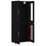 Aparador alto madera contrachapada negro 69,5x34x180 cm de vidaXL, Aparadores - Ref: Foro24-3198322, Precio: 165,90 €, Descue...