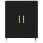 Aparador alto madera contrachapada negro 69,5x34x180 cm de vidaXL, Aparadores - Ref: Foro24-3198322, Precio: 165,90 €, Descue...