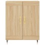 High oak-colored plywood sideboard 69.5x34x180 cm by vidaXL, Sideboards - Ref: Foro24-3198324, Price: 152,48 €, Discount: %