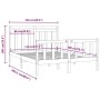 Estructura de cama madera maciza de pino 120x200 cm de vidaXL, Camas y somieres - Ref: Foro24-3107023, Precio: 114,09 €, Desc...