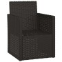 Silla de jardín con cojín ratán sintético negro de vidaXL, Sillas de jardín - Ref: Foro24-362320, Precio: 70,99 €, Descuento: %