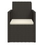 Garden chair with black synthetic rattan cushion by vidaXL, Garden chairs - Ref: Foro24-362320, Price: 70,99 €, Discount: %