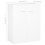 White plywood sideboard 60x30x75 cm by vidaXL, Sideboards - Ref: Foro24-800729, Price: 58,30 €, Discount: %