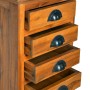 Solid teak wood 10-drawer cabinet 35x30x120 cm by vidaXL, Drawers - Ref: Foro24-289066, Price: 182,99 €, Discount: %