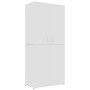 White plywood shoe cabinet 80x39x178 cm by vidaXL, Shoe racks and shoe organizers - Ref: Foro24-802858, Price: 133,05 €, Disc...