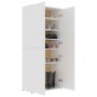 White plywood shoe cabinet 80x39x178 cm by vidaXL, Shoe racks and shoe organizers - Ref: Foro24-802858, Price: 133,05 €, Disc...