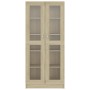 Vitrina de madera de ingeniería roble Sonoma 82,5x30,5x185,5 cm de vidaXL, Librerías y estanterías - Ref: Foro24-802771, Prec...