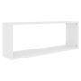 Estante cubo de pared 2 uds madera ingeniería blanco 60x15x23cm de vidaXL, Estantes y estanterías - Ref: Foro24-807133, Preci...