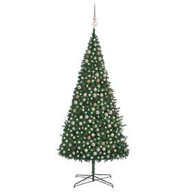 Árbol de Navidad artificial con LED y bolas verde 400 cm de vidaXL, Arboles de navidad - Ref: Foro24-3077838, Precio: 433,71 ...