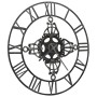 Silver metal wall clock 78 cm by vidaXL, Wall clocks - Ref: Foro24-321457, Price: 81,64 €, Discount: %