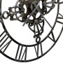 Reloj de pared de metal plateado 78 cm de vidaXL, Relojes de pared - Ref: Foro24-321457, Precio: 81,99 €, Descuento: %