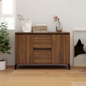 Brown oak plywood sideboard 104x35x70 cm by vidaXL, Sideboards - Ref: Foro24-815167, Price: 105,34 €, Discount: %