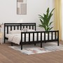 Black Super King solid wood bed frame 180x200 cm by vidaXL, Beds and slatted bases - Ref: Foro24-3107047, Price: 200,00 €, Di...