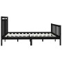 Black Super King solid wood bed frame 180x200 cm by vidaXL, Beds and slatted bases - Ref: Foro24-3107047, Price: 200,00 €, Di...