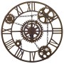 Reloj de pared de metal marrón 80 cm de vidaXL, Relojes de pared - Ref: Foro24-321456, Precio: 80,99 €, Descuento: %