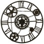 Reloj de pared de metal marrón 80 cm de vidaXL, Relojes de pared - Ref: Foro24-321456, Precio: 80,99 €, Descuento: %