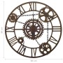 Reloj de pared de metal marrón 80 cm de vidaXL, Relojes de pared - Ref: Foro24-321456, Precio: 80,99 €, Descuento: %