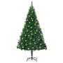 Artificial Christmas tree with LED and thick green branches 150cm by vidaXL, Christmas trees - Ref: Foro24-3077449, Price: 37...