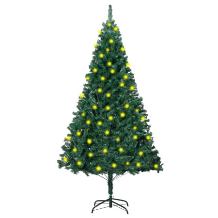 Artificial Christmas tree with LED and thick green branches 150cm by vidaXL, Christmas trees - Ref: Foro24-3077449, Price: 37...