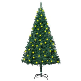 Artificial Christmas tree with LED and thick green branches 180cm by vidaXL, Christmas trees - Ref: Foro24-3077450, Price: 52...