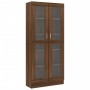 Vitrina madera contrachapada roble marrón 82,5x30,5x185,5 cm de vidaXL, Librerías y estanterías - Ref: Foro24-815623, Precio:...