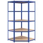 5-level shelf, 5 units, steel and blue plywood by vidaXL, Industrial shelving - Ref: Foro24-3154225, Price: 385,24 €, Discoun...