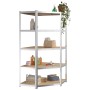 Shelving 5 levels 4 units steel plywood silver by vidaXL, Industrial shelving - Ref: Foro24-3154220, Price: 276,32 €, Discoun...