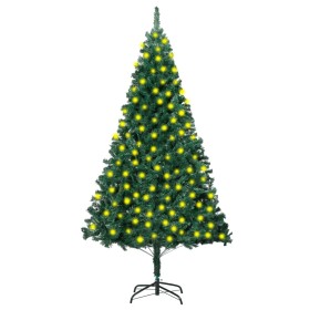 Artificial Christmas tree with LED and thick branches green 210cm by vidaXL, Christmas trees - Ref: Foro24-3077451, Price: 67...