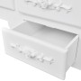 Dressing table with stool and 3 white mirrors by vidaXL, Bedroom Dressers - Ref: Foro24-241483, Price: 229,08 €, Discount: %