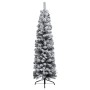 Slim Christmas tree with LEDs and snow PVC green 180 cm by vidaXL, Christmas trees - Ref: Foro24-3077756, Price: 63,09 €, Dis...